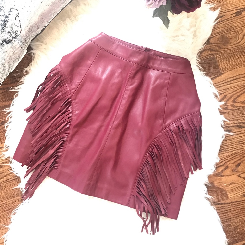 Leather skirt